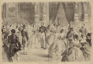 The Imperial Quadrille in the Salle des Marechaux, at the Tuileries